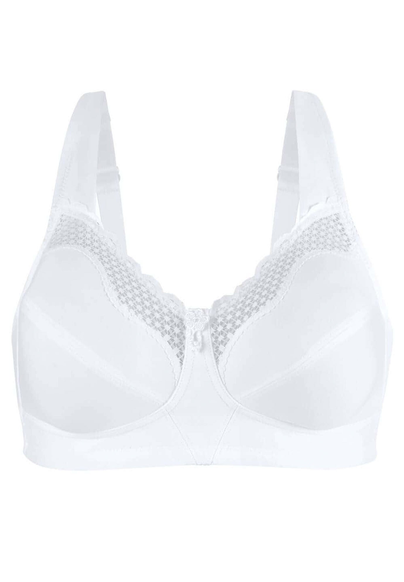 Fully® Cotton Soft Cup Lace Bra, , alternate image number 5