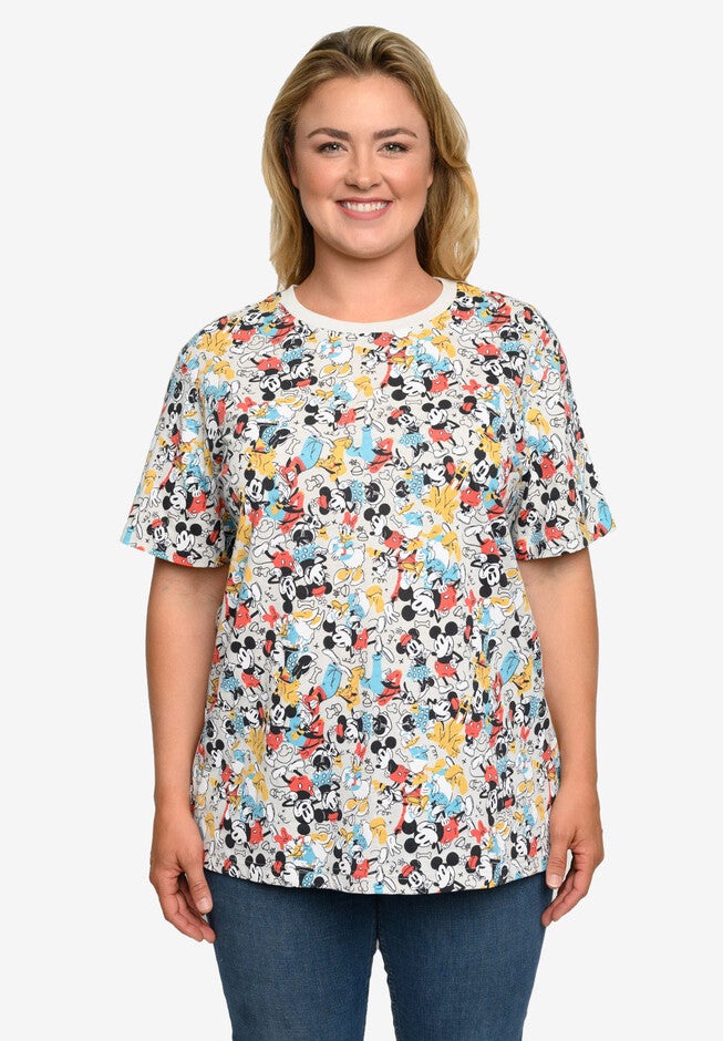 Mickey Mouse & Friends All-Over Print T-Shirt Minnie Pluto, , alternate image number 2