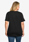 Minnie Mouse Sitting T-Shirt Black, , alternate image number null