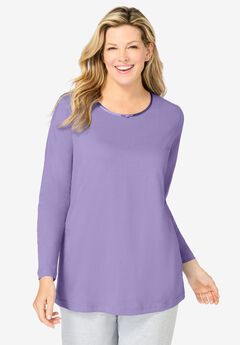 Satin Trim Sleep Tee