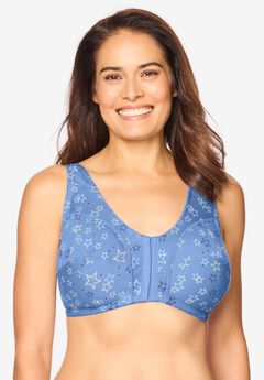 Cotton Front-Close Wireless Bra