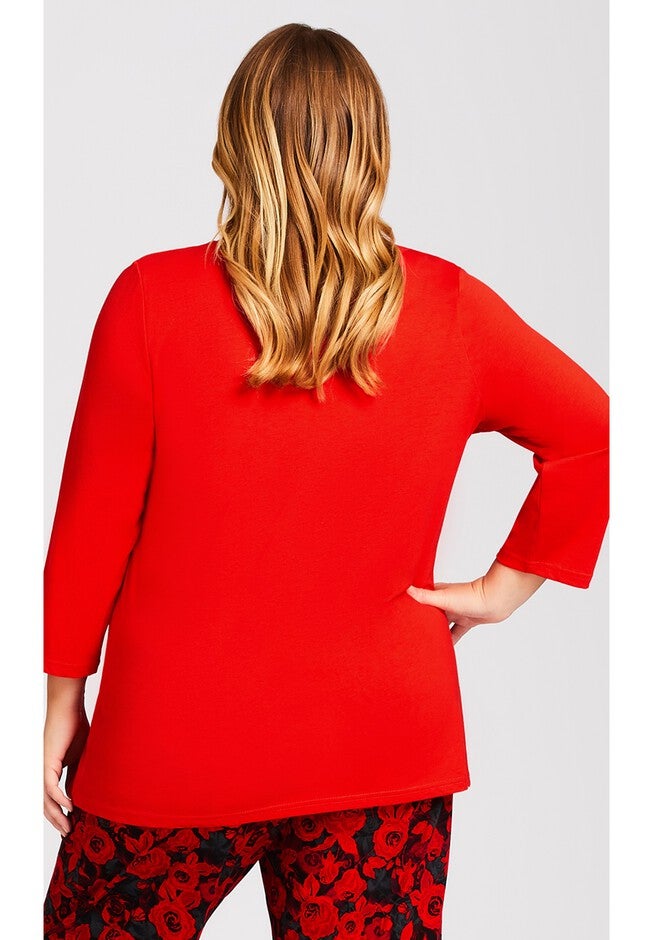 Slogan Sleep Top, RED, on-hover image number null