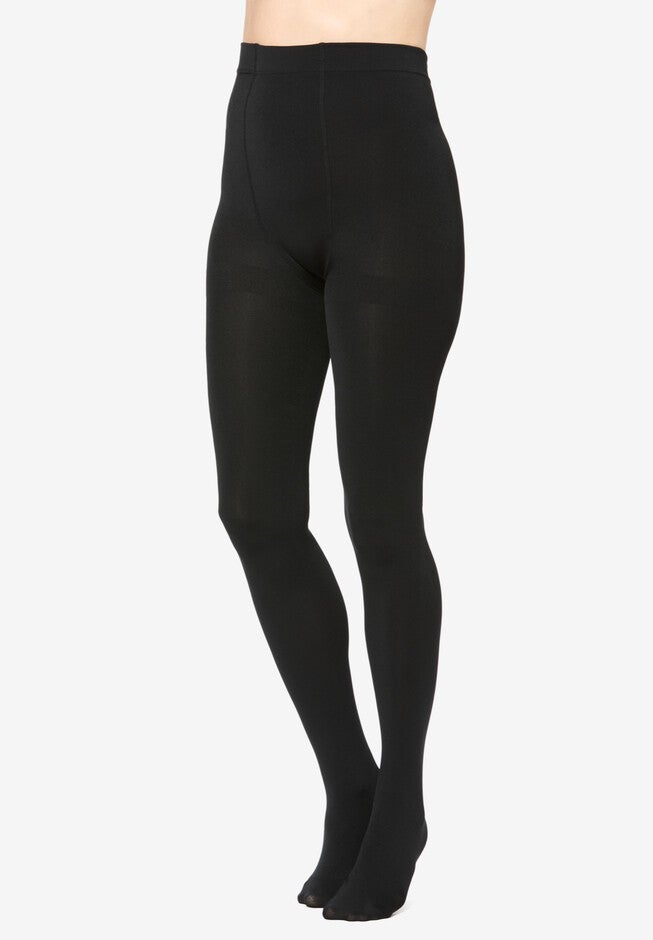 LeGale Fleeced Lined Tights, BLACK, hi-res image number null