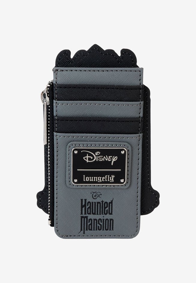 Loungefly x Disney Haunted Mansion Welcome Foolish Mortals Cardholder Wallet, BLACK, on-hover image number null