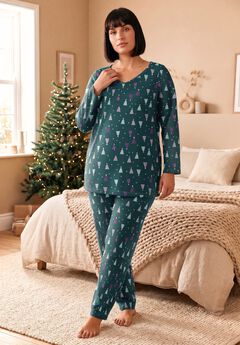Three-Quarter Sleeve Pajama Set