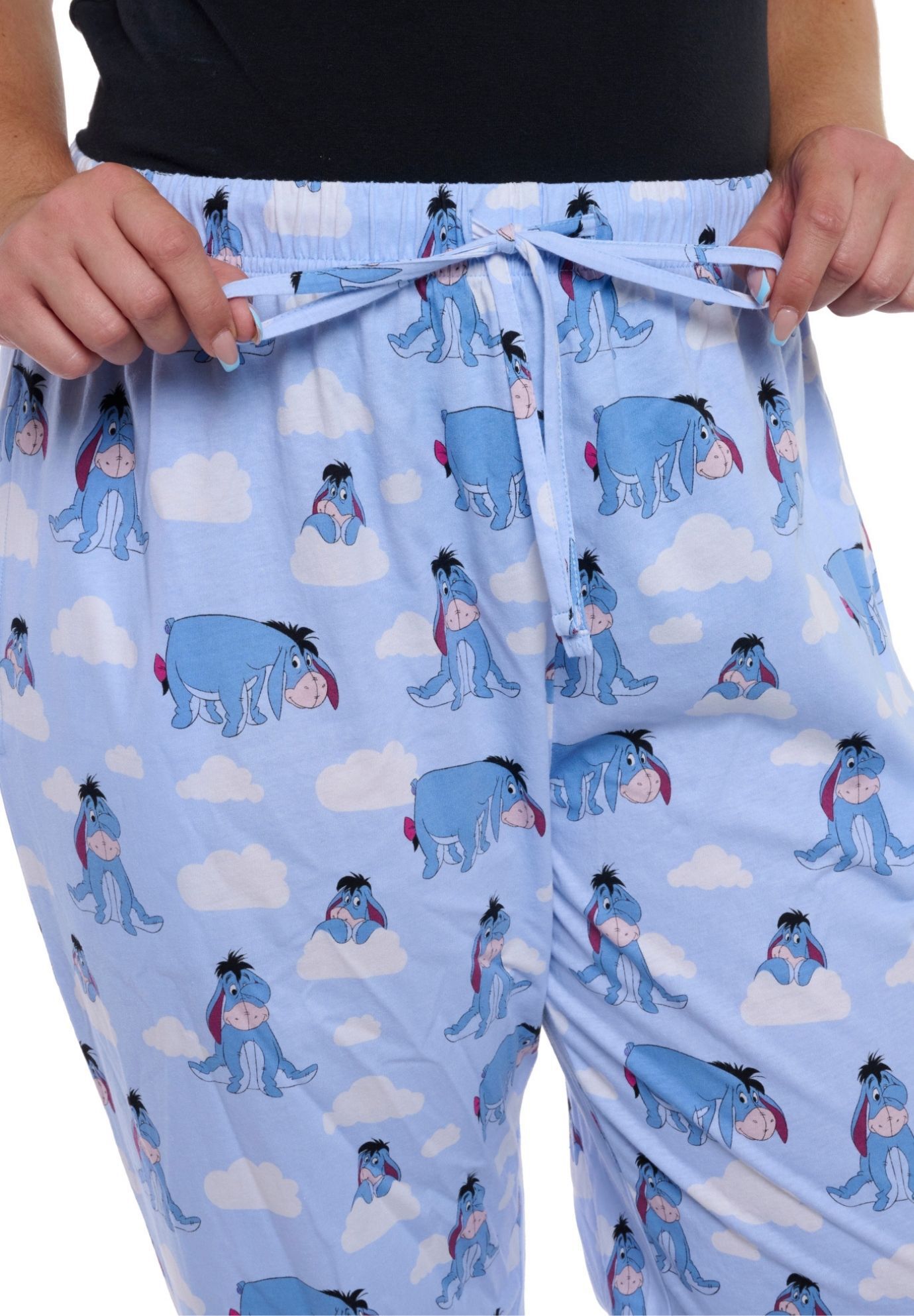 Winnie The Pooh Eeyore Pajama Pants Sleepwear Loungewear, BLUE, alternate image number 3