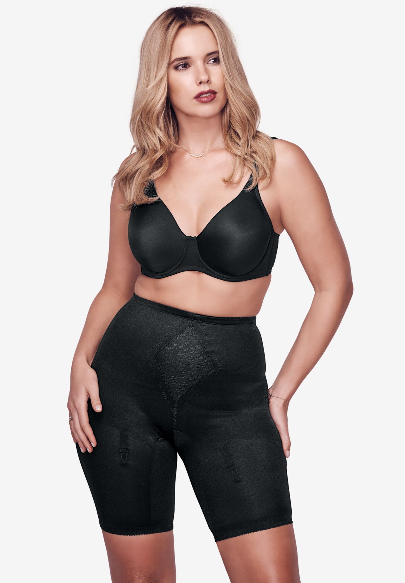 Firm Control Thigh Slimmer Shapewear Tummy Control, Beige Catherines