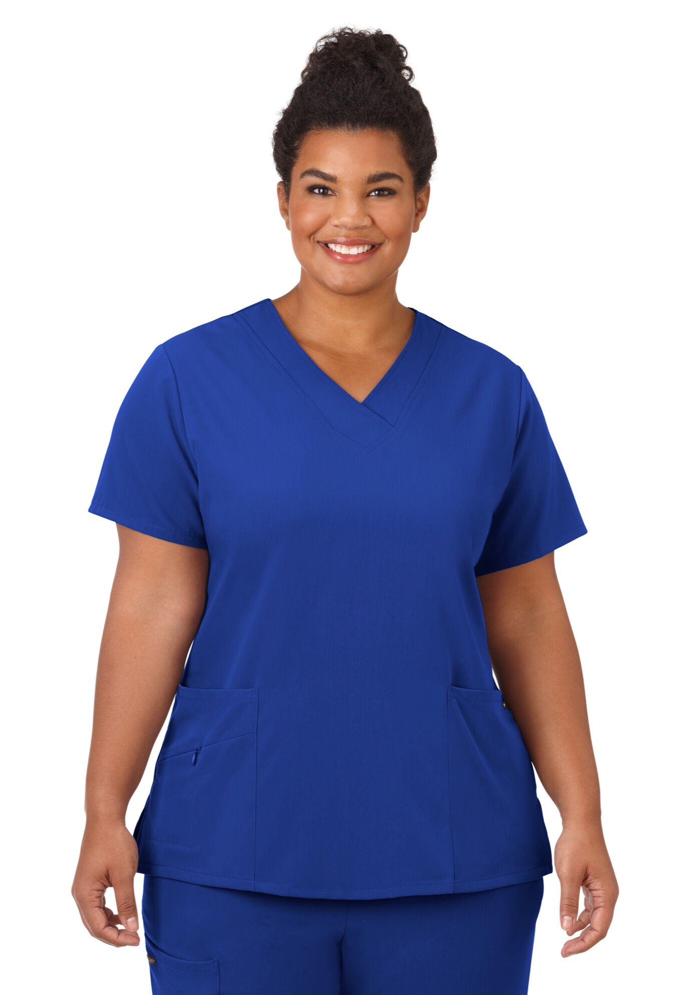 Jockey Scrubs Women&#39;s Favorite V-Neck Top, ROYAL, hi-res image number 0