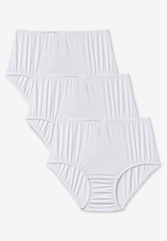 Cooling Microfiber Brief 3-Pack, WHITE PACK, hi-res image number null