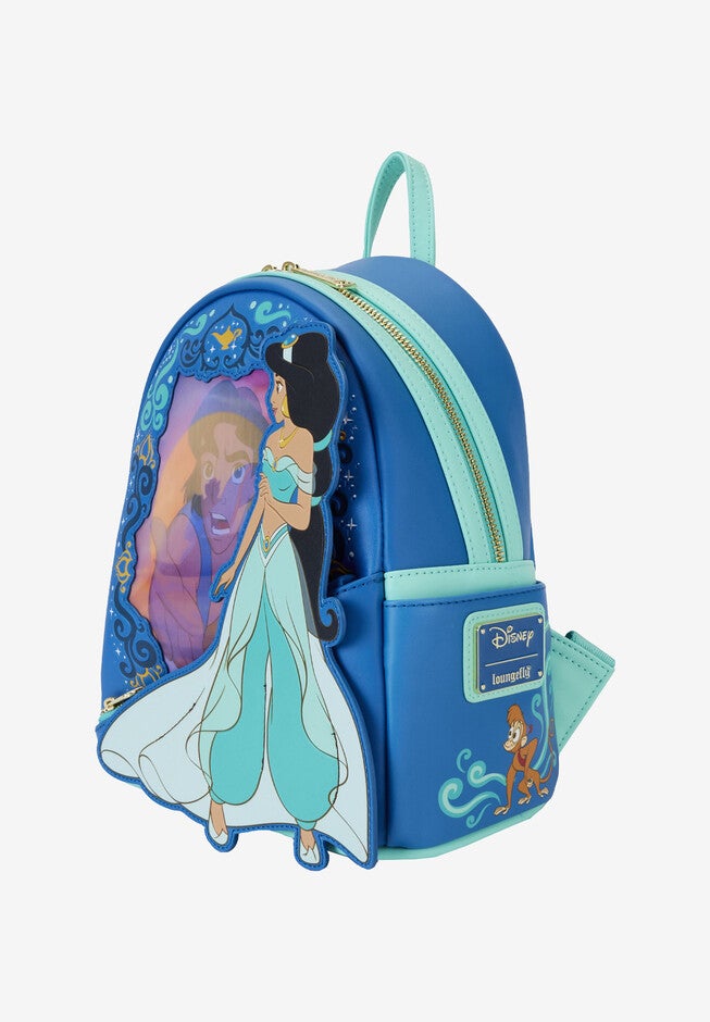 Loungefly X Disney Princess Jasmine Aladdin Lenticular Mini Backpack, , alternate image number null