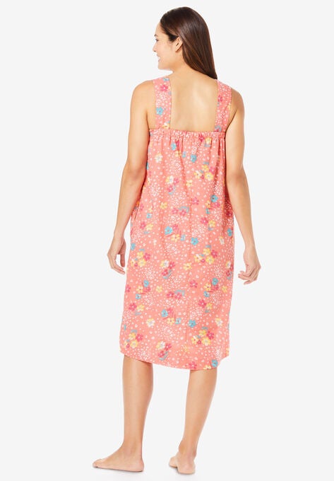 Print Sleeveless Square Neck Lounger , , on-hover image number null