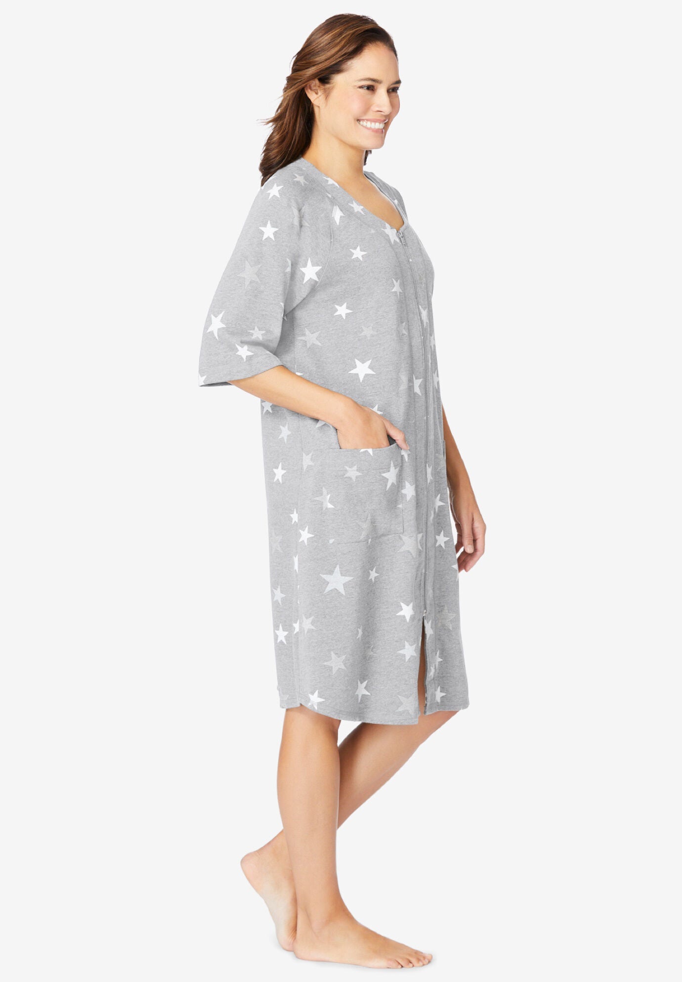 Zippered robes short discount