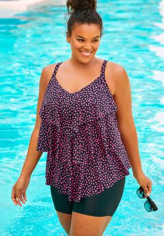 Long Torso Plus Size Tankini Tops