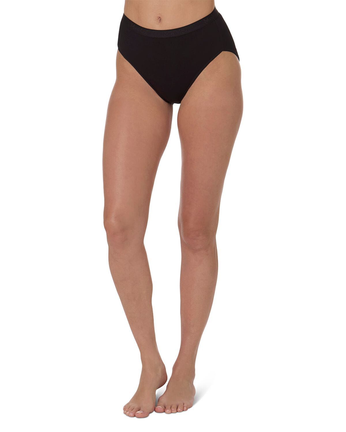 Women's 3 Pair Pack Ribbed Briefs, BLACK, alternate image number 1