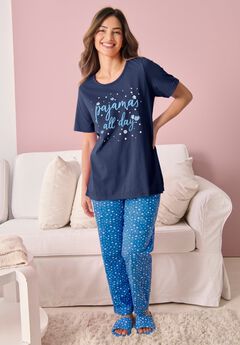 Graphic Tee Pure Cotton PJ Set
