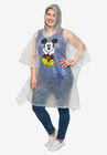 Adult Mickey Mouse Waterproof Rain Poncho Front & Back Print, , alternate image number null