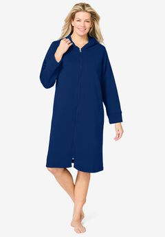 Short Hooded Sweatshirt Robe