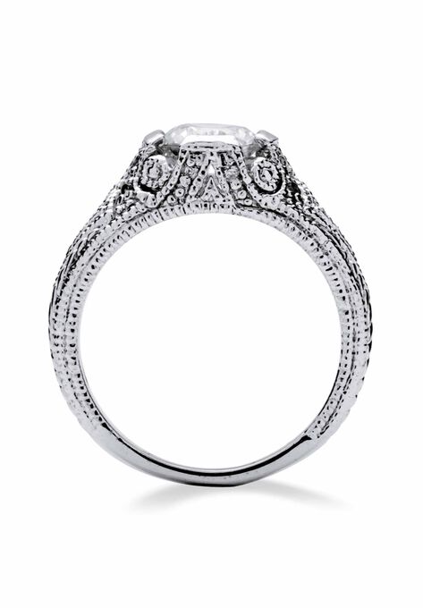 Silver Vintage Style Engagement Anniversary Ring Cubic Zirconia, , on-hover image number null