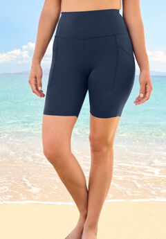 High-Waist No-Slip Swim Bike Short
