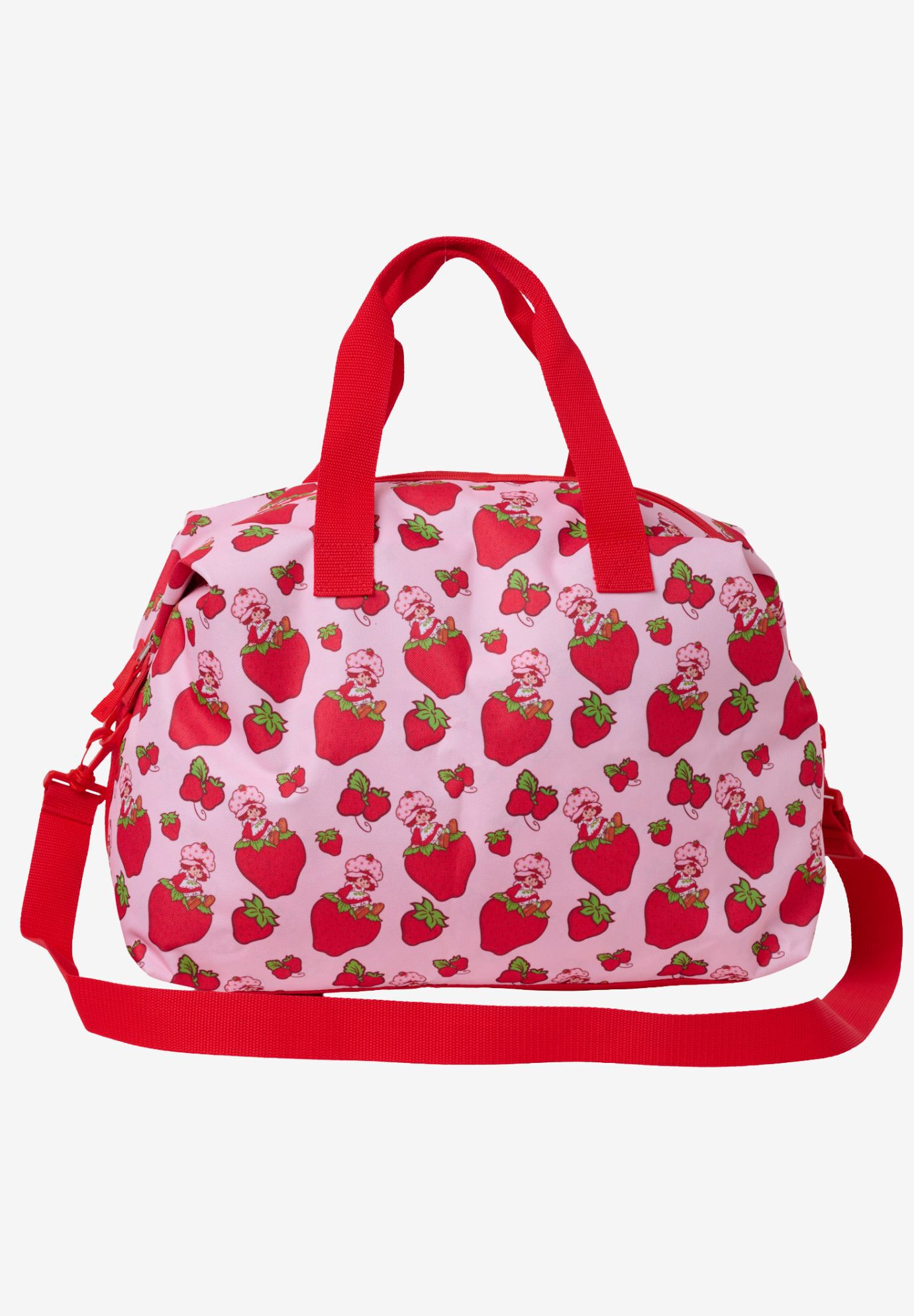 Strawberry Shortcake Travel Duffel Bag Carry-On Large Weekender Overnighter, PINK, hi-res image number 0