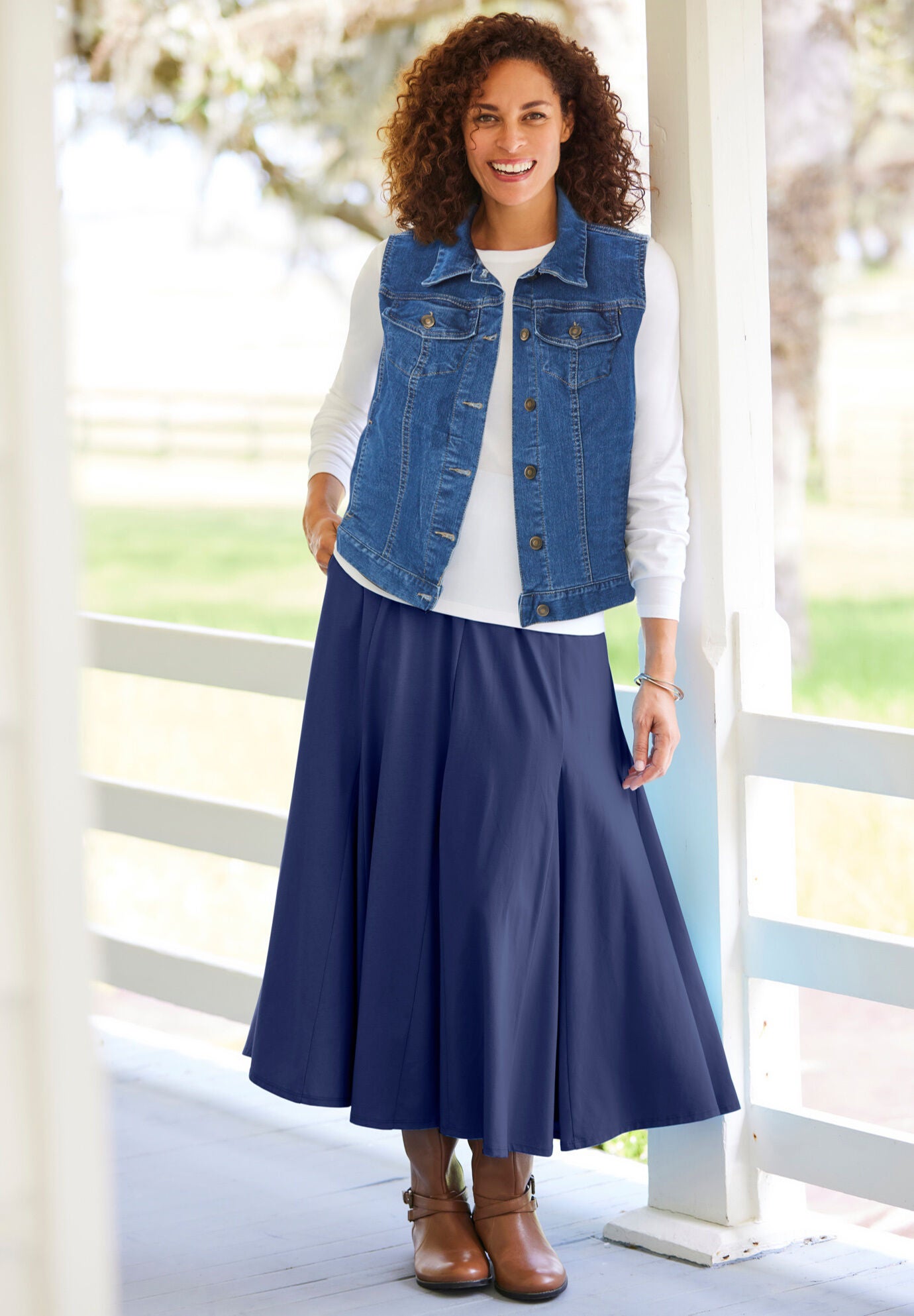 Jean jacket shop vest