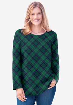 Plus Size Green Shirts