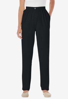7-Day Straight-Leg Elastic-Waist Cotton Denim Pant