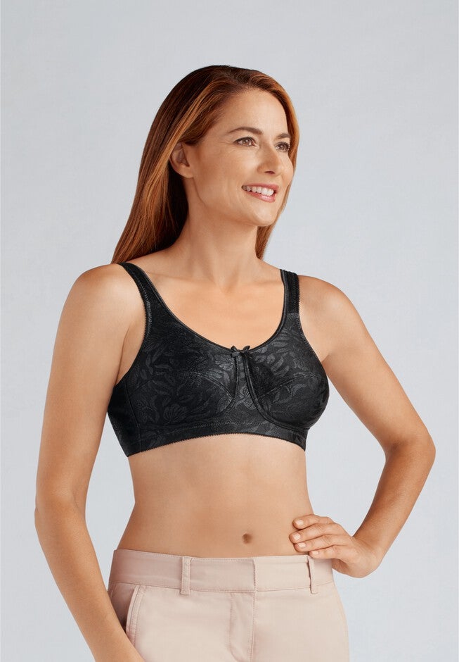 Ella Wire Free Bra, BLACK, hi-res image number 0