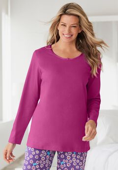 Satin Trim Sleep Tee