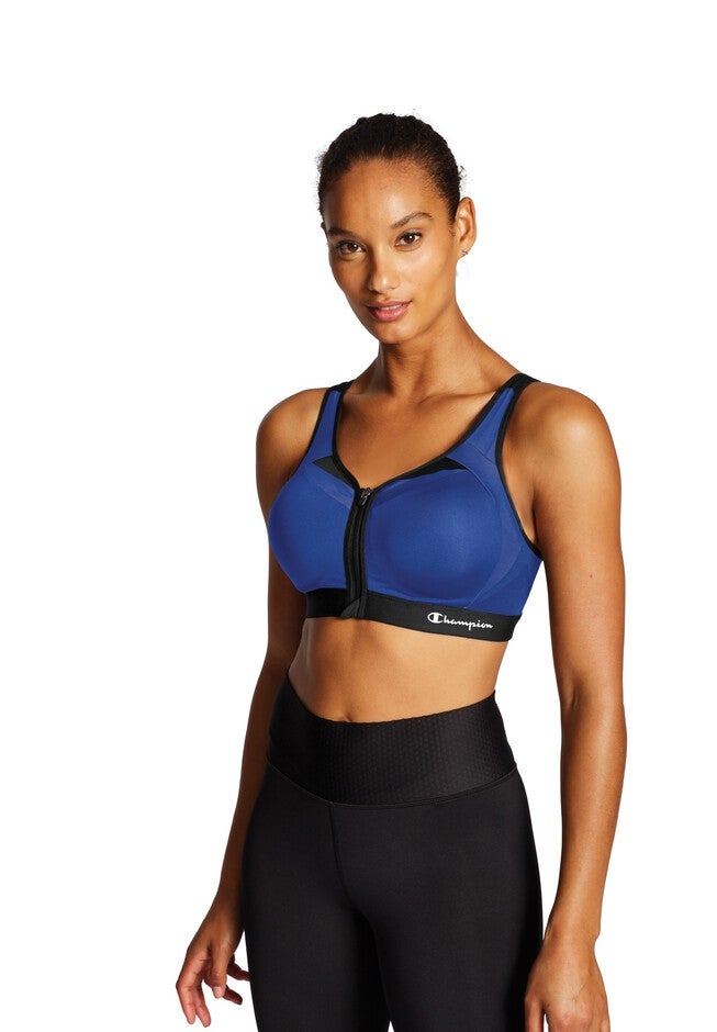 Motion Control Zip Sports Bra, SURF THE WEB, hi-res image number null