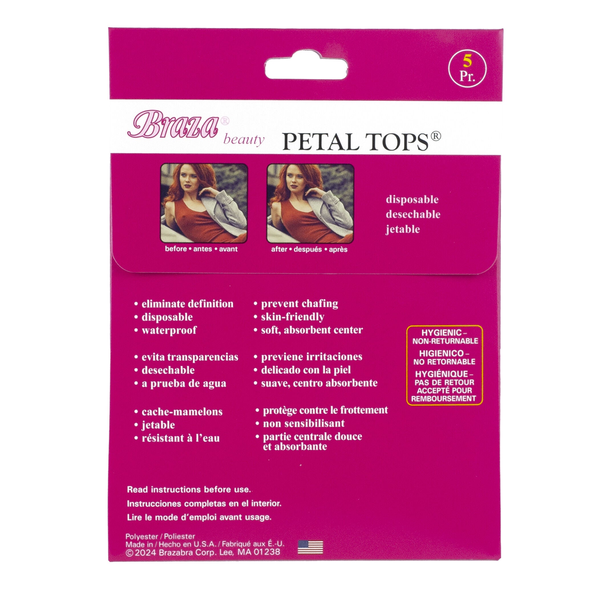 Disposable petal tops, COCOA, on-hover image number 1