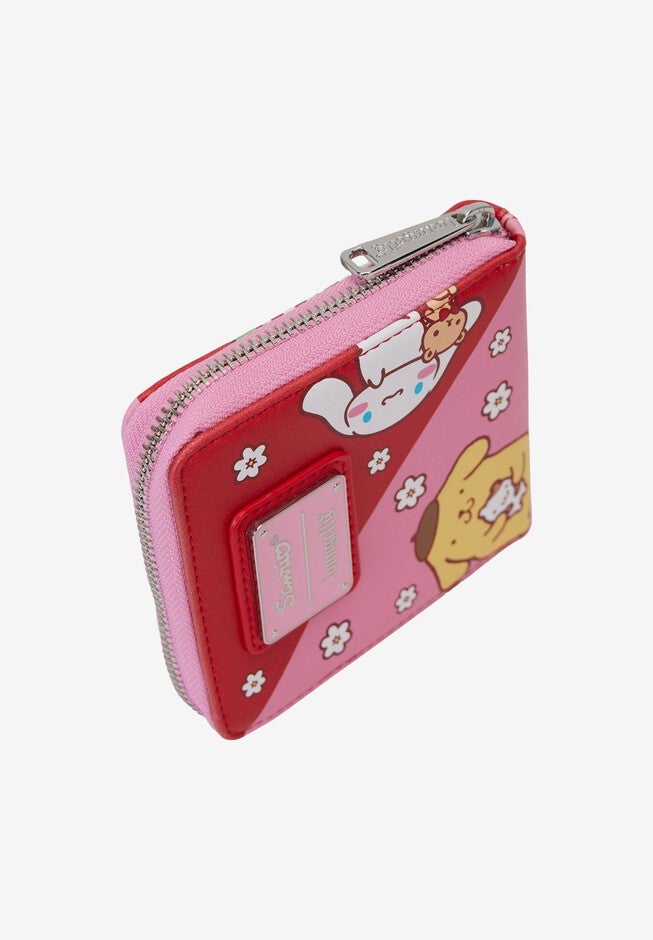 Loungefly x Sanrio Hello Kitty & Friends Wallet Color Block Zip Around, PINK, alternate image number null