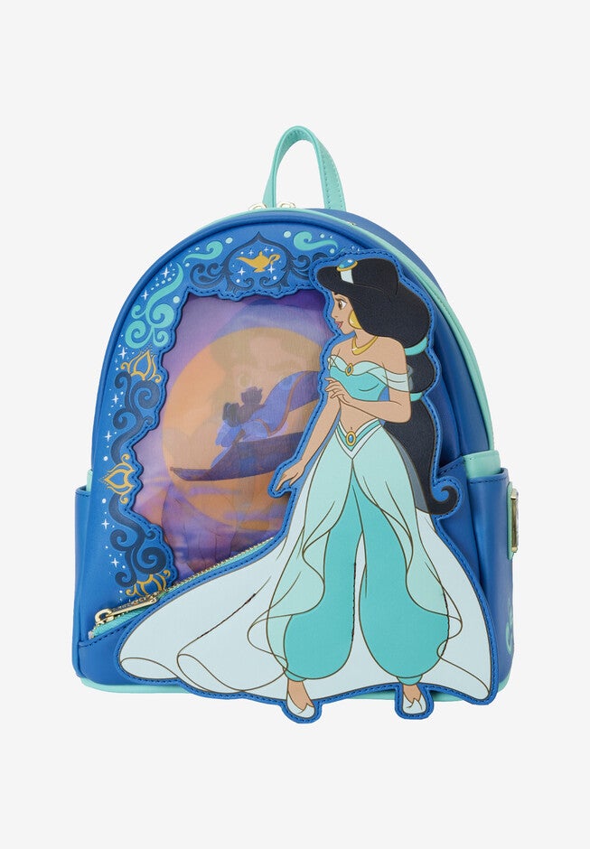 Loungefly X Disney Princess Jasmine Aladdin Lenticular Mini Backpack, , alternate image number null