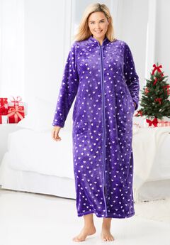 Plush Zip-Front Robe