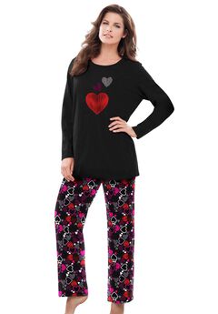 Plus Size Soft Cotton Pajama Sets
