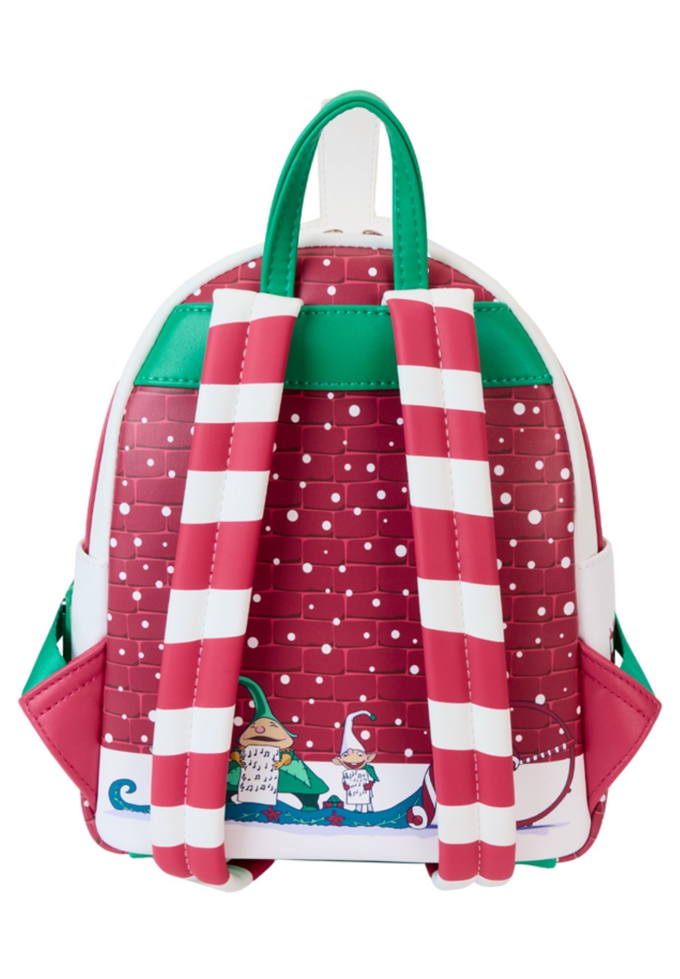 Loungefly x The Nightmare Before Christmas Snowman Jack Skellington Mini Backpack, WHITE, on-hover image number 1