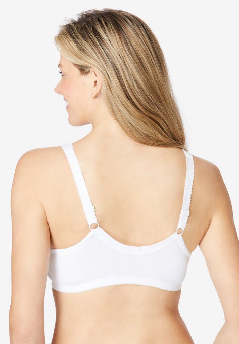 Cotton Front-Close Wireless Bra, , on-hover image number null