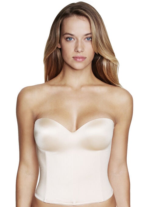 Hidden Underwire Longline Bra, NUDE, hi-res image number null