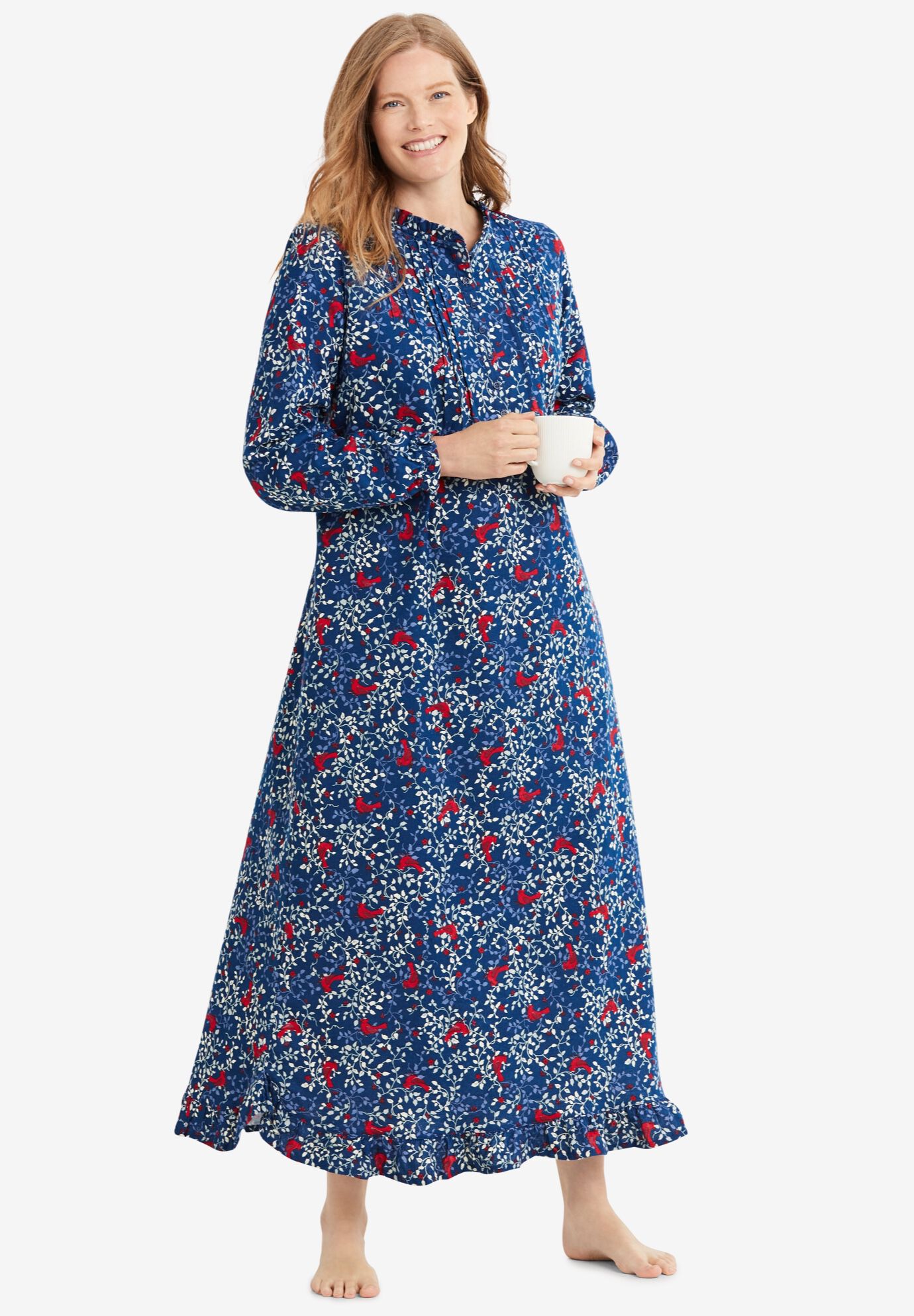 Women's plus size flannel nightgowns hotsell