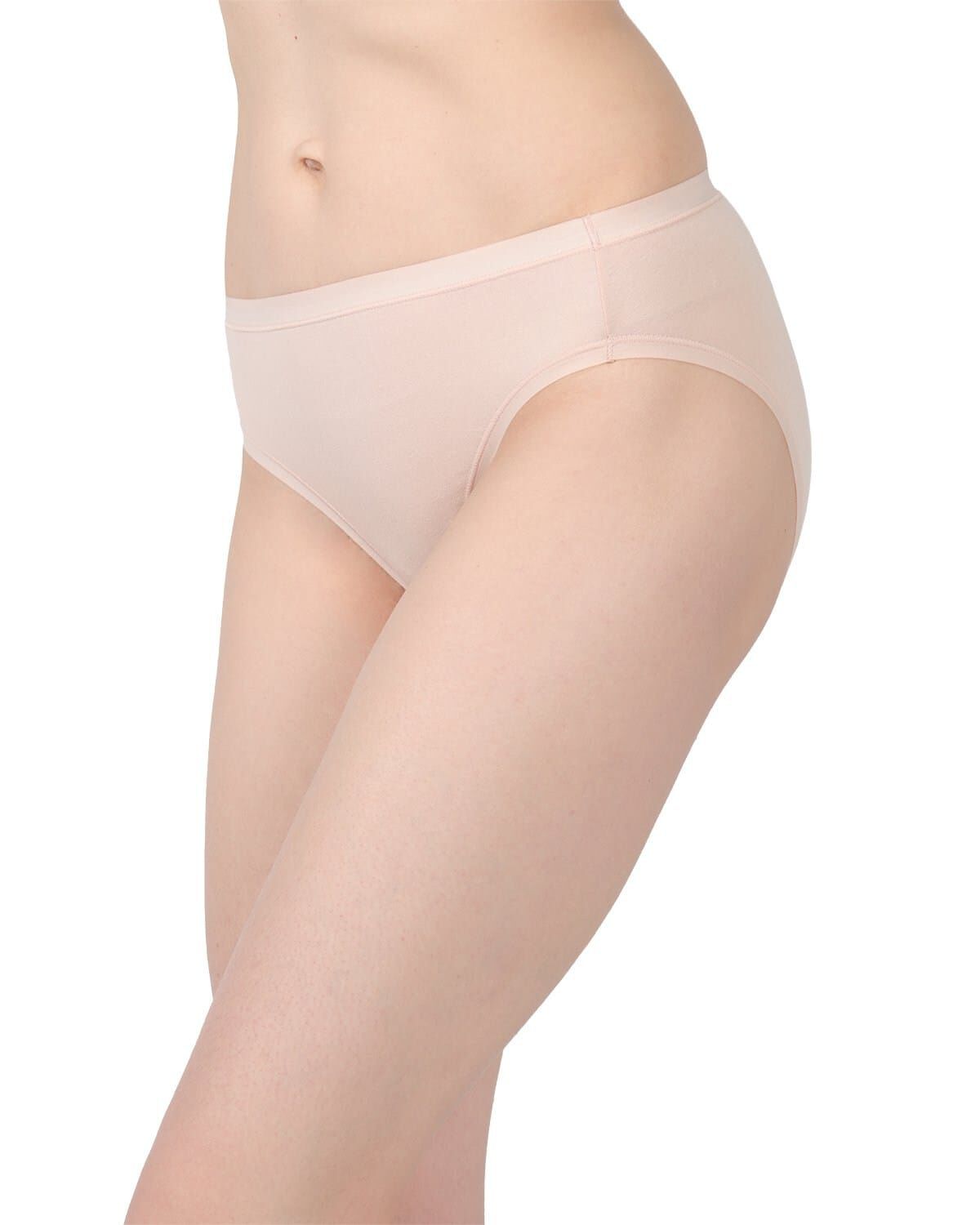 Combed Cotton Basic Hipster Panties 3 Pack, NUDE, alternate image number 1