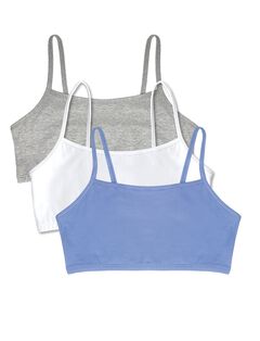 Bestform Spaghetti Strap Cotton Pullover Sports Bra 3-Pack - 5009036PP