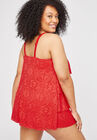 Crochet Flounce Swimdress, , on-hover image number null