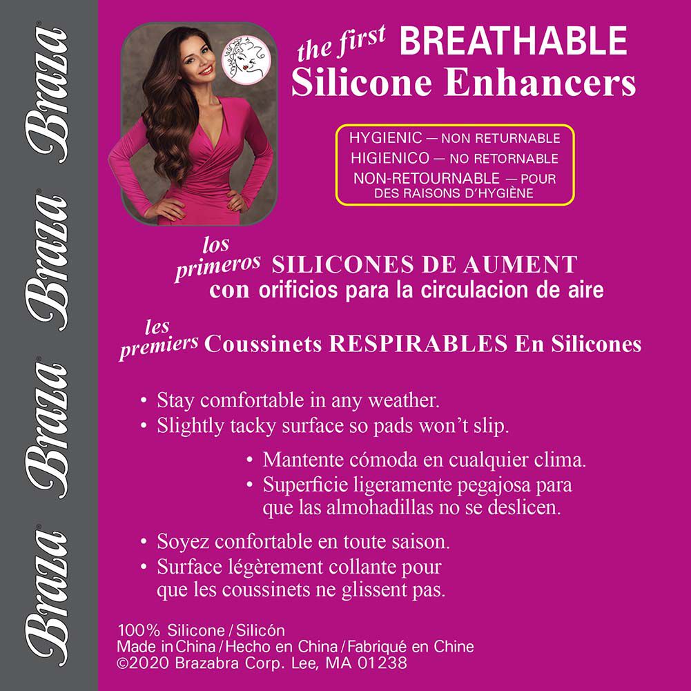 Breathable Silicone Enhancer, CLEAR, on-hover image number 1