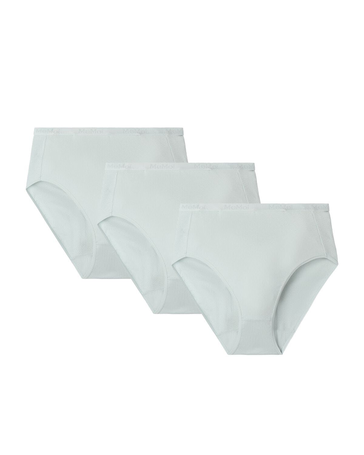 Women's 3 Pair Pack Ribbed Briefs, CLOUD BLUE, alternate image number 3