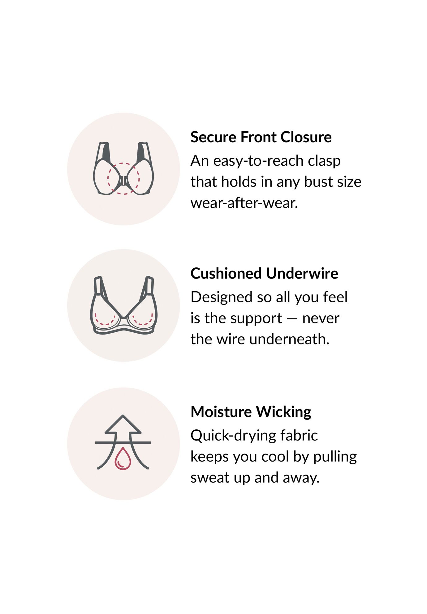 Glamorise&reg; Front-Close Underwire Bra 1245, , alternate image number 5