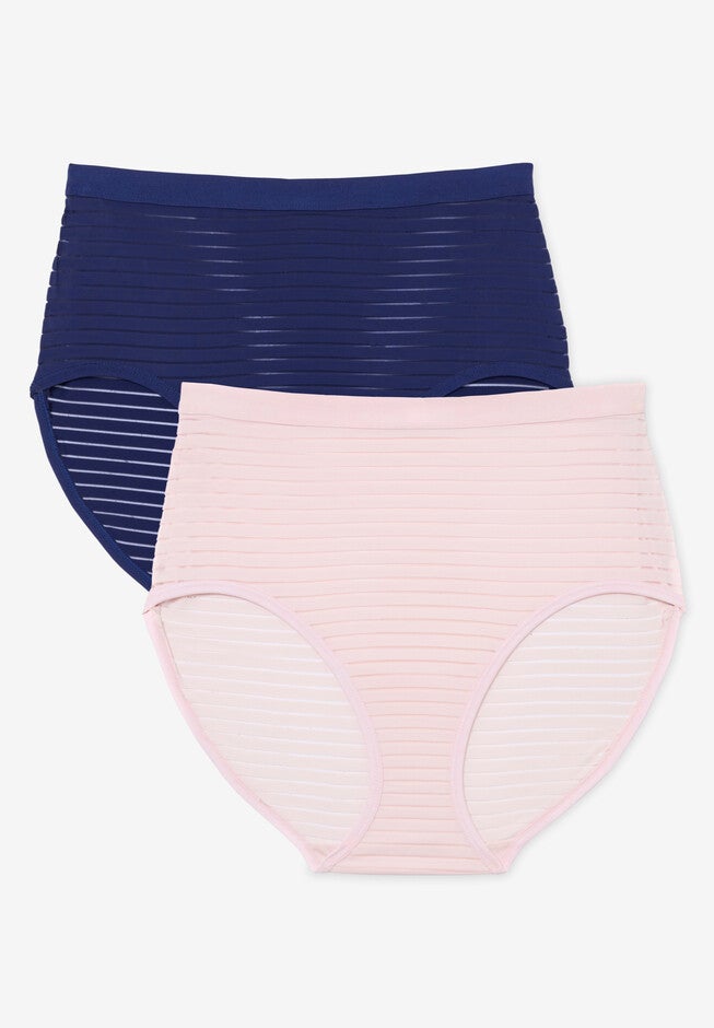 2-Pack Breathable Shadow Stripe Brief, MIDTONE PACK, hi-res image number null