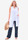 Straight Leg Linen Pant, , alternate image number null
