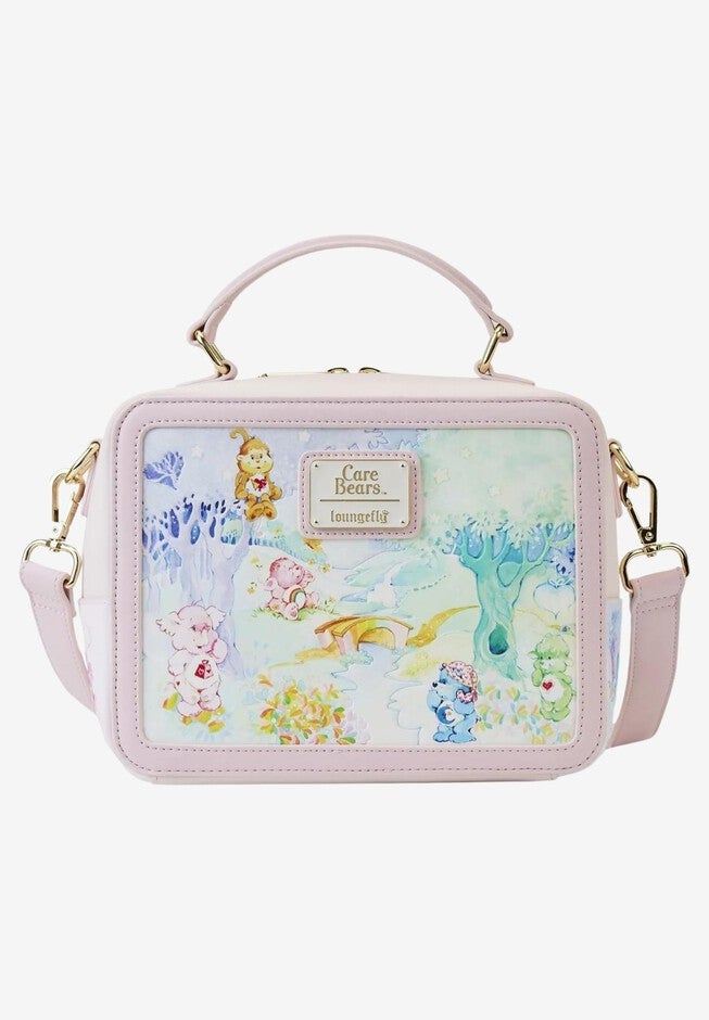 Loungefly x Care Bears Vintage Lunchbox Crossbody Bag, PINK, hi-res image number null