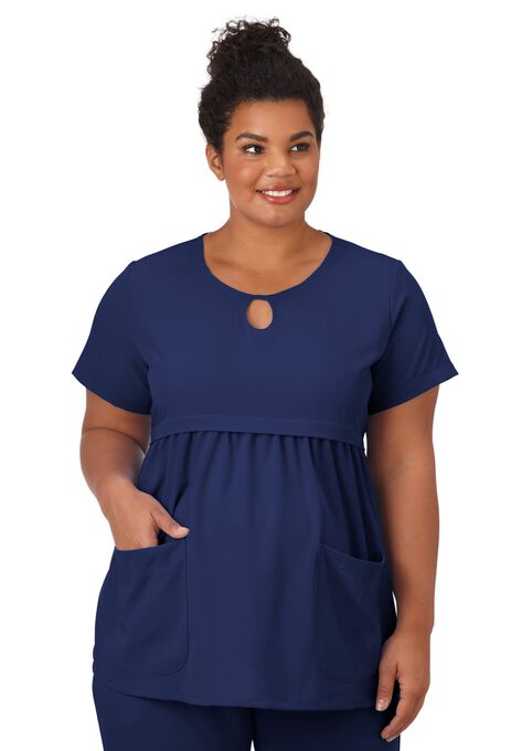 Jockey Scrubs Women's Empire Waist Maternity Top, NEW NAVY, hi-res image number null