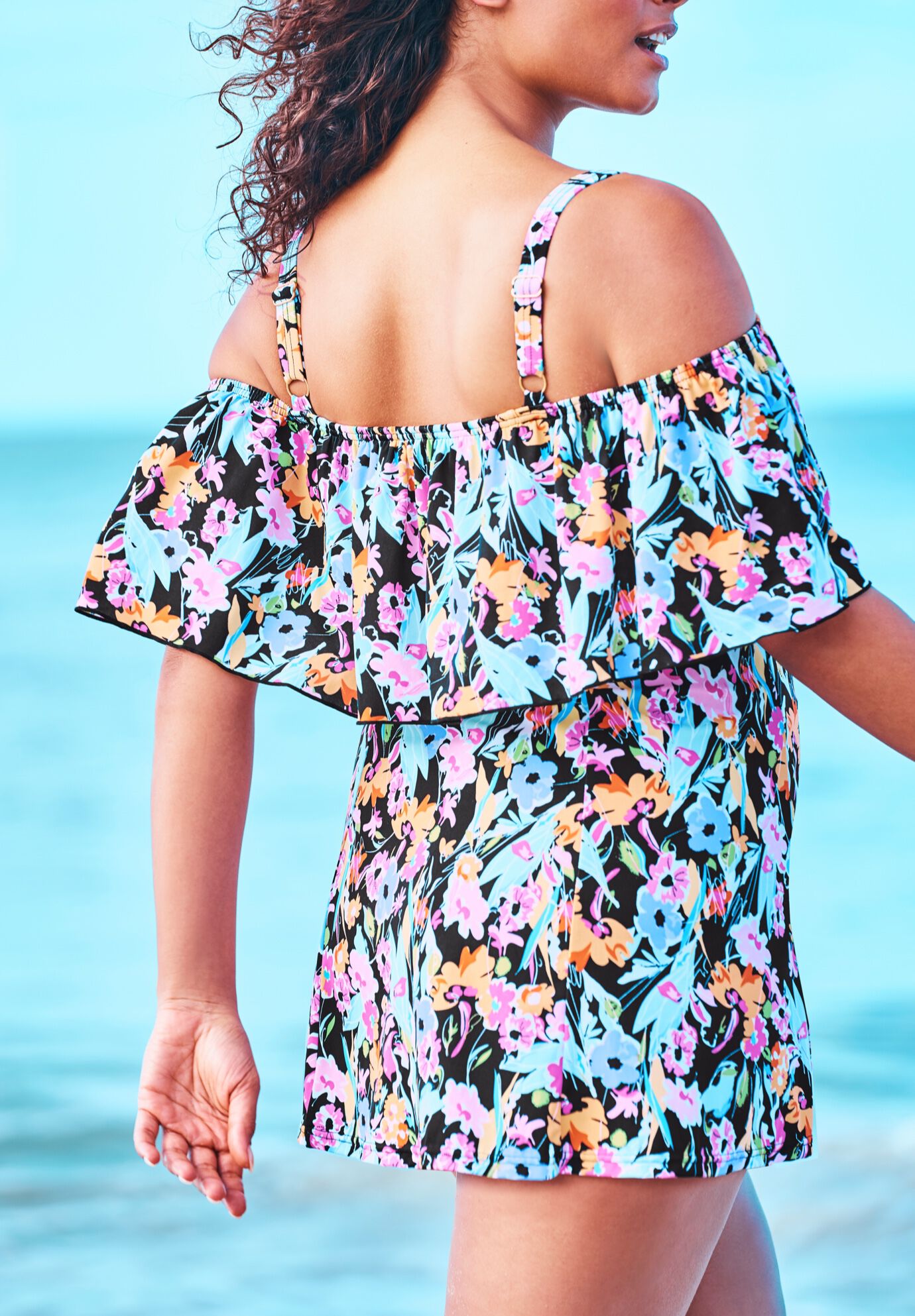 cold shoulder swimdress